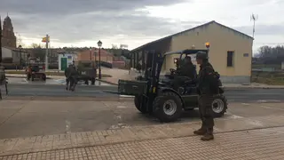 Amplio despliegue militar en Venialbo. Archivo