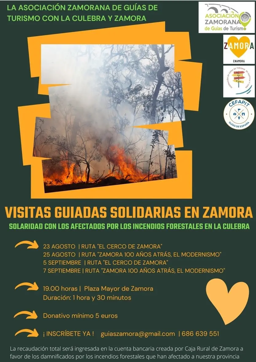 Cartel de las visitas