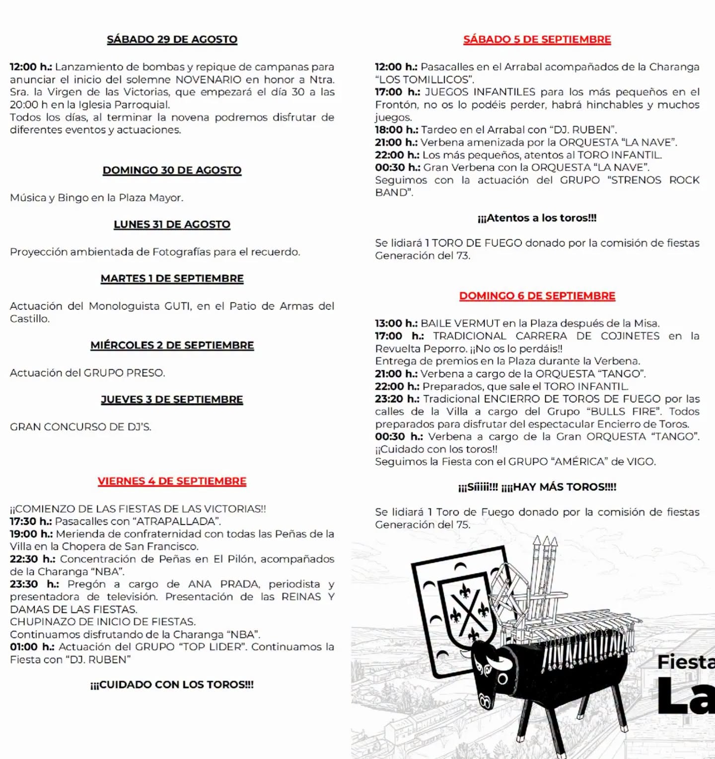 Programa De Las Victorias 2026