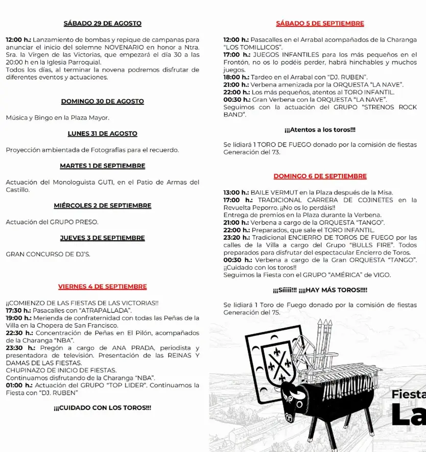 Programa De Las Victorias 2026