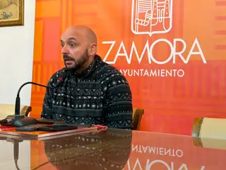 Un instante de la comparecencia de Manuel Alesander 