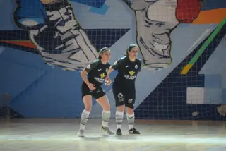 Quintas y Morín, jugadoras del River Zamora.