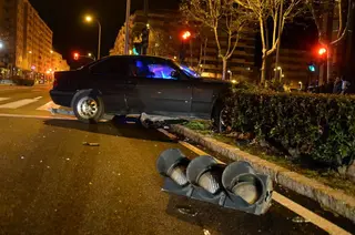 Accidente cardenal cisneros semaforo
