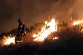 Incendio fuego muelas