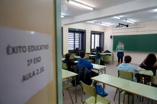 Clases de refuerzo del programa de acompañamiento al alumnado de Primero y Cuarto de la ESO