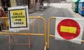 Calle cortada al tráfico. Archivo.