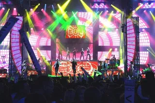 Orquesta Panorama en un concierto en la provincia. Archivo