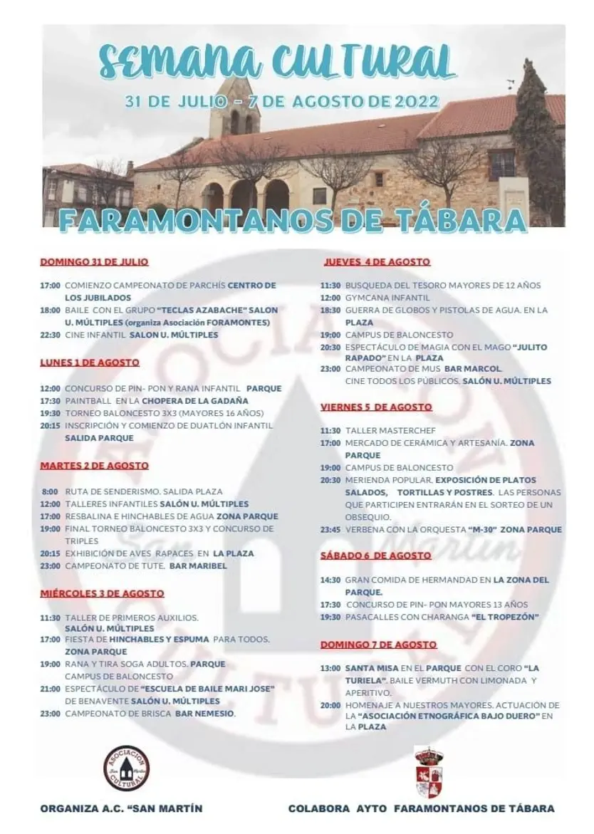 Semana cultural en Faramontanos de Tábara