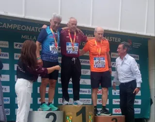 Jesús Vicario, campeón de España M70 en la Milla en Ruta