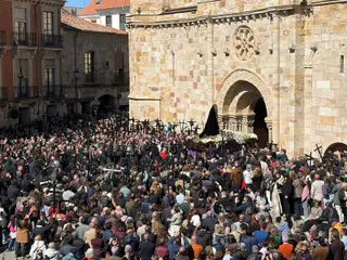 Imagen De La Plaza Mayor De Zamora En La Mañana De Viernes Santa El Pasado 3 De Abril De 2026