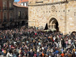 Imagen De La Plaza Mayor De Zamora En La Mañana De Viernes Santa El Pasado 3 De Abril De 2026