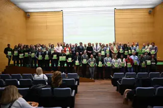 Un instante de la entrega de distinciones JCyL