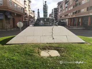 Actos vandálicos en la rotonda. Benavente Digital