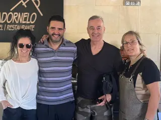 Alberto y Cristina, el dúo Amistades Peligrosas, en el restaurante Padornelo
