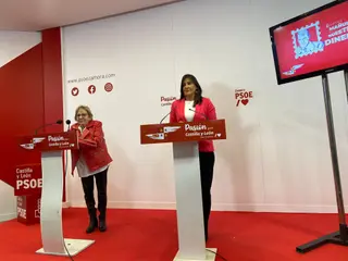 Las procuradoras zamoranas por el PSOE, Inmaculada García Rioja y Ana Sánchez