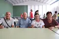 Vecinos de Pinilla de Fermoselle, algunos de los pocos desalojados que quedaban esta mañana en el polideportivo de Bermillo de Sayago