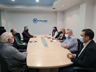 Reunión mantenida en la sede del Partido Popular de Zamora