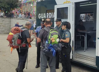 La Oficina Móvil de Atención al Peregrino. Guardia Civil