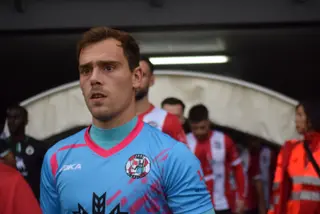 Fermín Sobrón, portero del Zamora CF.
