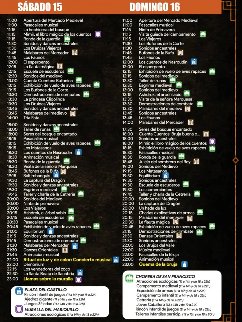 Programa del Mercado Medieval de Puebla de Sanabria