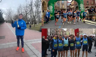Miembros del Club Benavente Atletismo en distintas competiciones