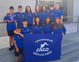Los alevines del CD Natación Castilla en el regional