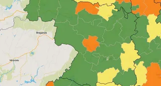 Mapa del coronavirus en las zonas básicas de salud de Zamora este lunes