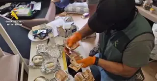 Imagen de la intervención de la Guardia Civil 