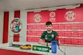 Miki Codina durante una rueda de prensa esta pasada temporada. Archivo