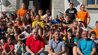 Visita de Jesús María Prada al campamento