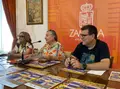 Rosalía Esteban, Auxi Fernández y David Lozano en rueda de prensa