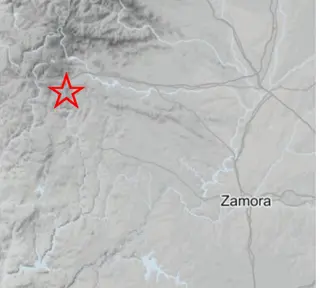 El terremoto se produjo en el término municipal de Requejo
