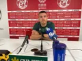 Diego Moreno, jugador del Zamora CF en rueda de prensa