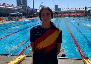La deportista zamorana Ana Bailón en su anterior participación en el Campeonato del Mundo de Salvamento