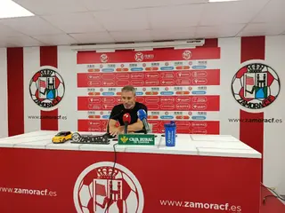 Óscar Cano postpartido UD Logroñés