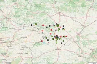 Imagen del mapa de estaciones de servicio Ministerio de Industria