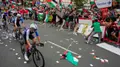 Imagen de las protestas durante La Vuelta-RTVE