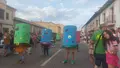 Desfile de carrozas y disfraces en Camarzana de Tera el 15 de agosto. Archivo