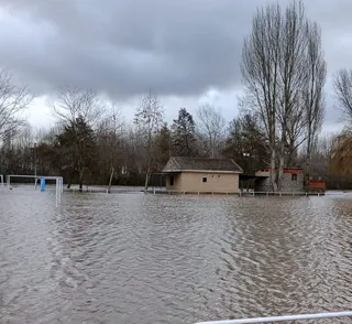 Inundación en Manganeses de la Polvorosa. Archivo