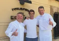 Visita de Raúl González al restaurante El Ermitaño