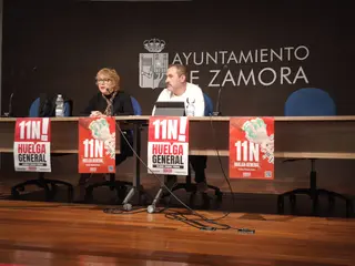 Ana Fernández y Jesús Carretero en el encuentro 