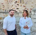 Los portavoces de Zamora Sí en el mirador de San Cipriano