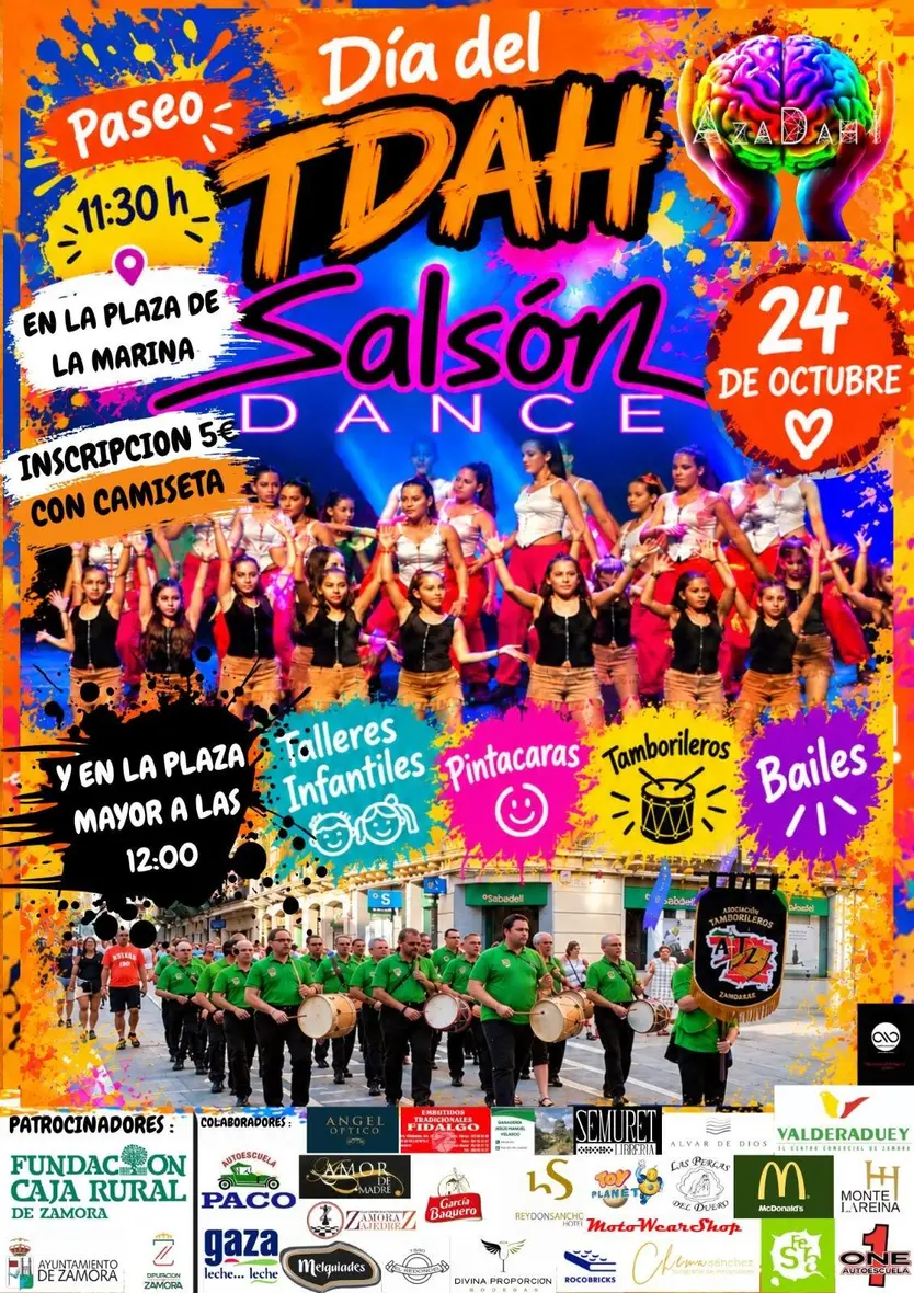 Cartel informativo del Día del TDAH 2026 en Zamora