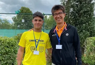 El joven tenista zamorano Hugo González