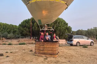 Un viaje en globo muy especial en Villamayor de Campos, de la mano de Valentín Carbajo