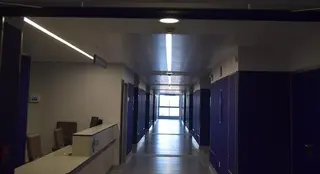 Pasillo de un hospital. Archivo