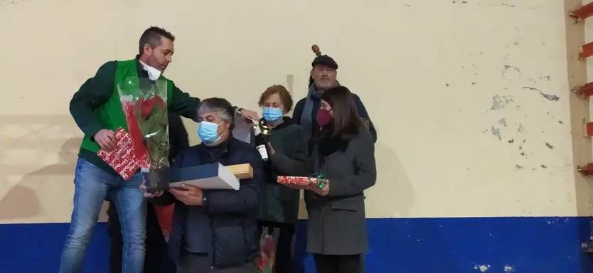 Un instante del homenaje