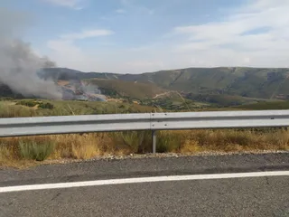 Incendio en Hermisende. Archivo
