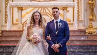 Foto de la boda de Diogo Jota. Instagram: @rutecfcardoso14