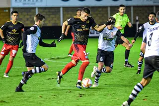 Piña, en un partido con la elástica del Zamora